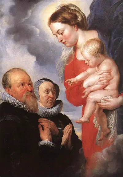 Madonna and Child with the Donors Alexandre Goubeau and his Wife Anne Antoni Peter Paul Rubens